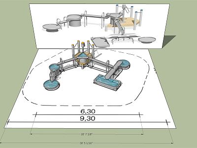 Modern Amusement Equipment Children's Water Conservancy Engineering Facilities Children's Play Water Device Children's Play model