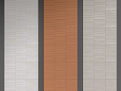 Modern Wall Design Featuring Gray Brown And Beige Vertical Striped Textures For Interior Decoration 3d model