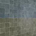 Gray And Green Square Floor Tiles With Textured Surface For Interior Decor 3d model