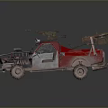 Self-made armed car modified car modified car chariot doomsday car self-made car self-made car modified car 3d model