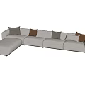 Modern Corner Sofa Minotti Multi-Person Corner Sofa Multi-Person Corner Sofa 3d model