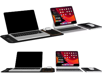 Laptop Mobile Phone 3d model