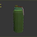 Durable Green Water Bottle With Secure Lid And Convenient Strap For Daily Use