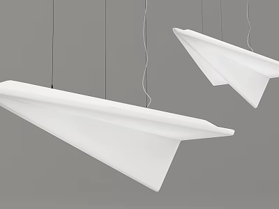 Modern Unique shaped Pendant Lights with White Creative Hanging Design for Home Decor 3d model