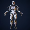 Robot Science Fiction Intelligent Robot 3d model