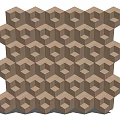 Modern wall three-dimensional wall modeling wall surface 3d model