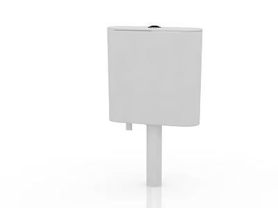 Modern Bathroom Accessory White Toilet Tank With Sleek Functional Design 3d model