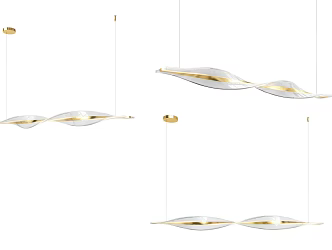 Modern Simple Light Luxury Chandelier 3d model