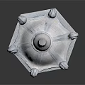 Traditional Decorative Stone Lantern Featuring Multi Tiered Structure And Hexagonal Base