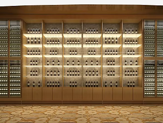 Modern Wine Cellar Stainless Steel Red Wine Cellar Cold Storage Room Constant Temperature Room Constant Temperature Cabinet Display Cabinet Cold Storage Cabinet Red Wine Cellar 3d model