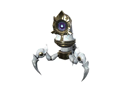 Projection Monitoring Equipment Featuring Rotating Metallic Body High Definition Lens And Mechanical Claws 3d model