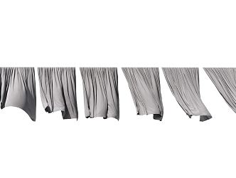 Modern Curtains 3d model