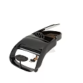 Modern Black Piano With Sleek Design Transparent Stand And Stool