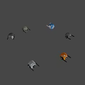 Fighter Drone Display 3d model