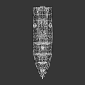 Military Weapon Submarine With Detailed Metallic Vintage Design And Periscope Hatches