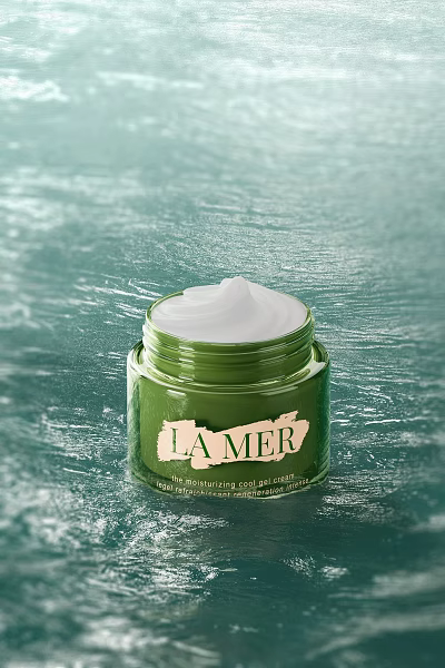LA MER Moisturizing Cream in Green Jar Premium Skincare Product 3d model