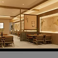 Elegant Modern Bubble Tea Shop Storefront With Bright Lighting And Wooden Counter