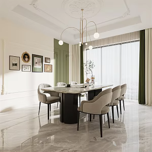 American Restaurant 3d model
