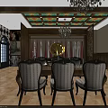Shopping Mall Clothing Store Interior With Display Racks Decorative Ceiling Chandelier And Mirror Table