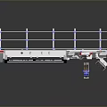 Industrial Automated Production Machine With Mechanical Arms Conveyor System And Control Panel