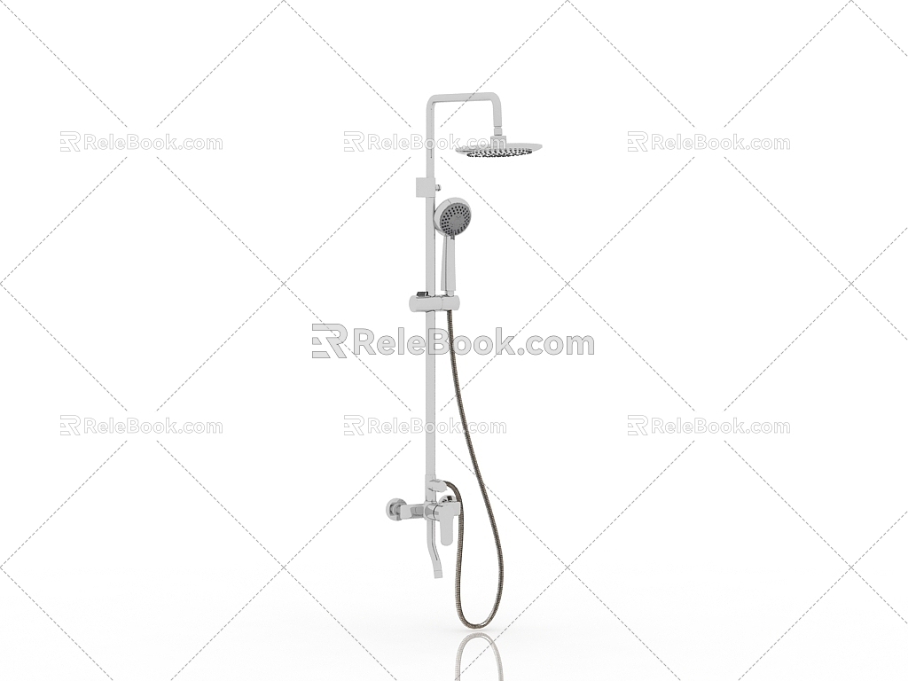 Modern Shower Shower Head 3d model