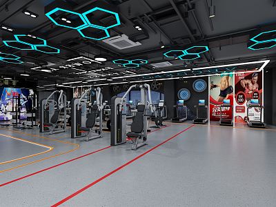 INDUSTRIAL LOFT GYM 3d model