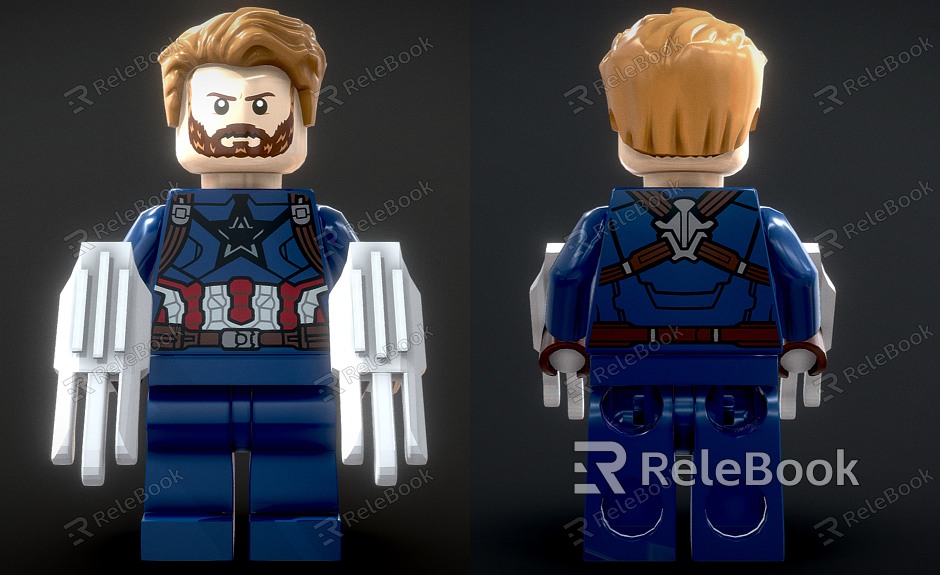 Toy Handset Lego Doll Captain America model