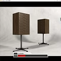 Wooden Modern Entryway Cabinet and Side Cabinet with Multiple Drawers and Metal Stands