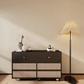 Modern Bucket Cabinet Middle Ancient Bucket Cabinet 3d model