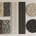 Various Natural Stone And Wood Samples With Different Textures And Patterns