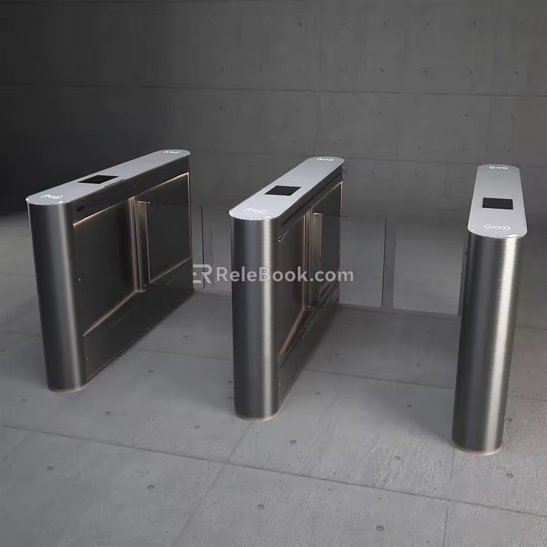 Modern Swing Gate 3d model
