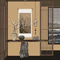 New Chinese-style Middle Ancient Entrance 3d model