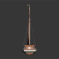 Modern Sailing Cartoon Sailing 3d model