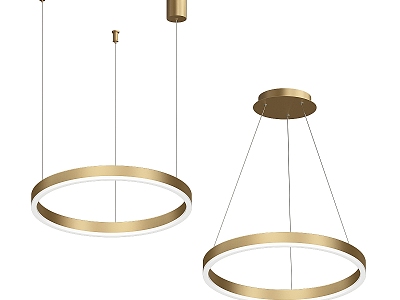 Simple Light Luxury Chandelier 3d model