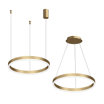 Simple Light Luxury Chandelier 3d model