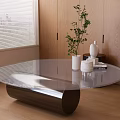 Coffee table glass coffee table 3d model