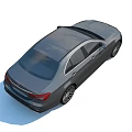 Sleek Mercedes Benz Gray Sedan Modern Exterior With Chrome Grille And Alloy Wheels
