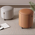 Modern Sofa Stool Round Stool Low Stool 3d model