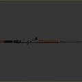 Tactical Sniper Rifle Featuring Wooden Stock Sniper Scope And Metal Barrel