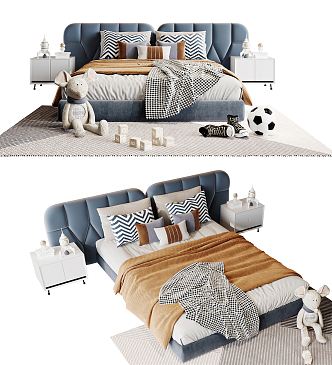 Modern Children's Bed 3d model