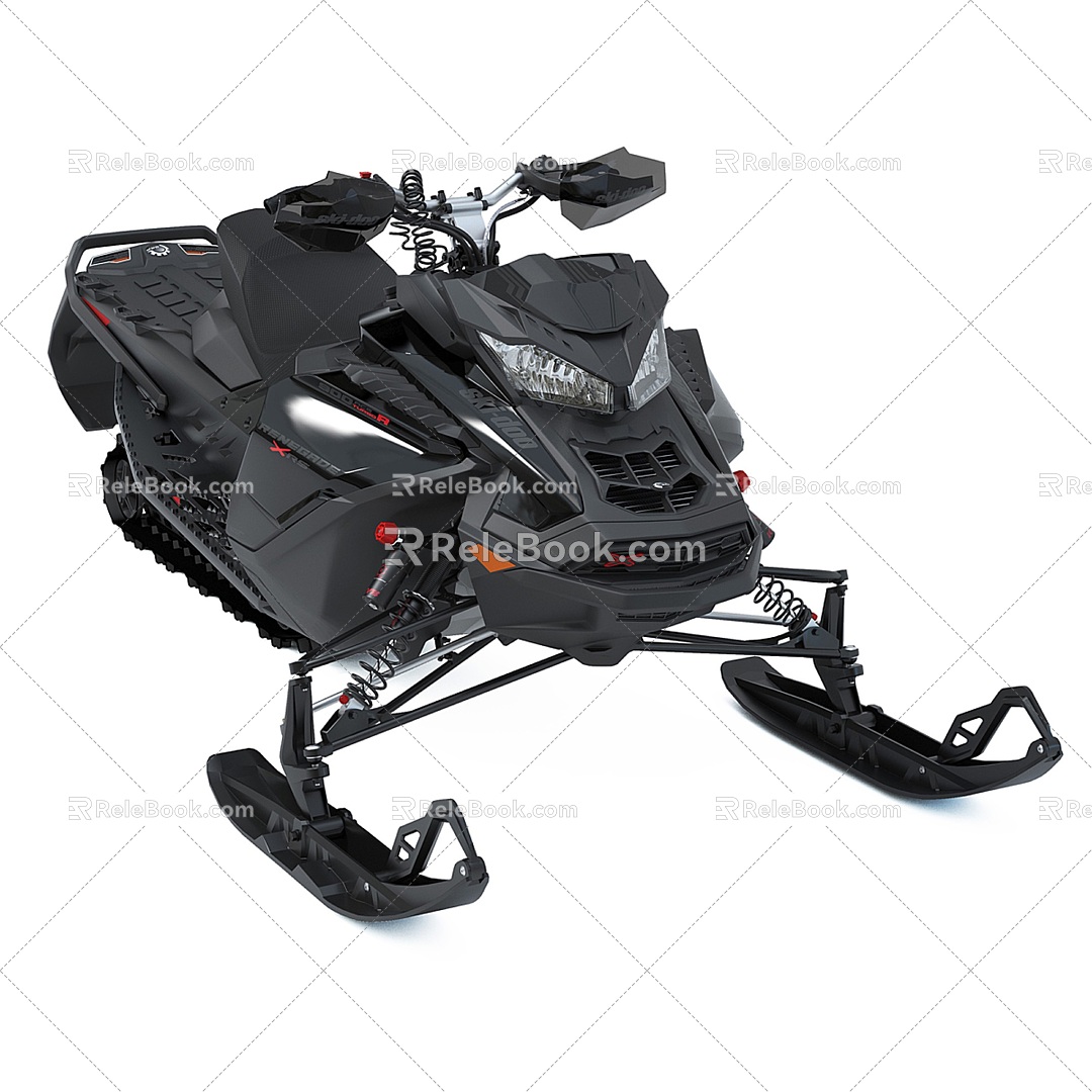 Ski Doo Renegade XRS 900 ACE Turbo Snowmobile 3d model