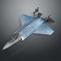 Gray Fighter Jet Model With Sleek Aerodynamic Design And Details 3d model