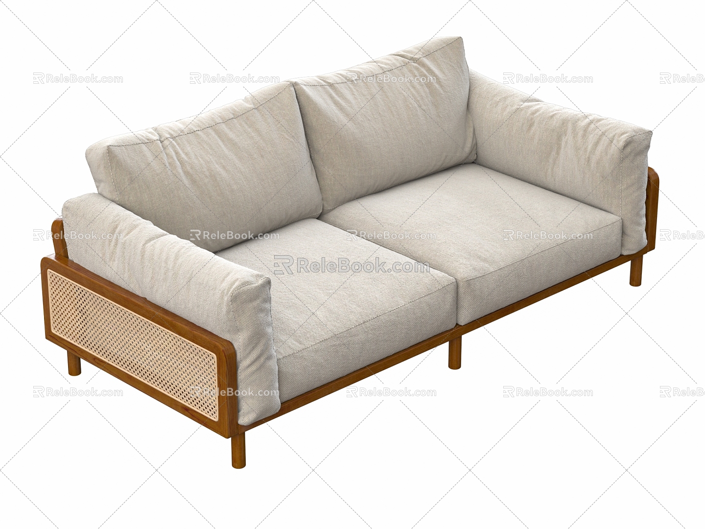 Tea Table Combination of Silent Wind Sofa 3d model