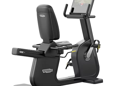 Black Exercise Bike With Comfortable Seat Adjustable Handlebars And Digital Display Screen 3d model