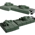 Modern Baxter Multiplayer Sofa 3d model