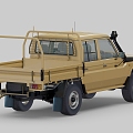 Toyota Land Cruiser Pickup Truck Off-Road Vehicle 3d model