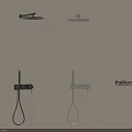 Modern Poliform Shower Fixtures Wall Mounted Design With Handheld And Overhead Heads