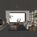 Modern Sofa And Coffee Table Set In Living Room With Minimalist Design And Cozy Atmosphere