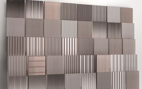Modern wall panel background wall decorative panel 3d model