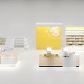 Reception snack shop snack shelves scattered said shelves snacks are very busy 3d model